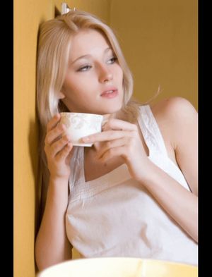 gorgeous blonde babe Mila Azul