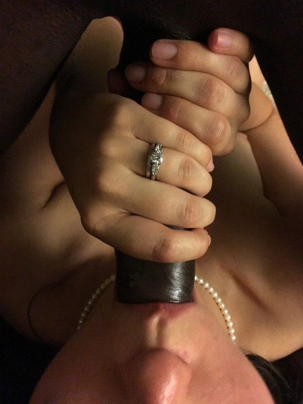 Mouthful of black cock
