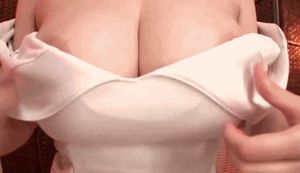 She's not shy about her big tits