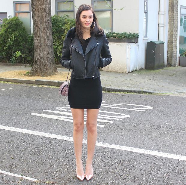 black dress