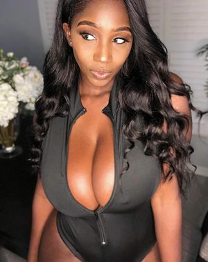 Ellie Mae black bathing suit pokies