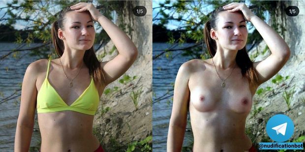 Good nudification of sexy amateur teen ON/OFF