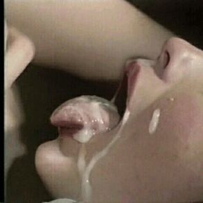 Cum covered classic cocksucker