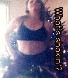 What’s Shakin’? (Hot Blonde MILF Rockin’ It Around the Christmas Tree)