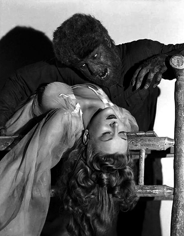 Wolfman and his sexy busty victim!