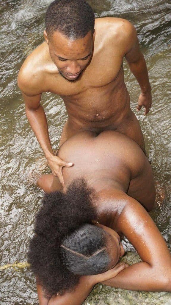 Wild ebony doggy