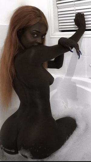 Dark Black In Tub