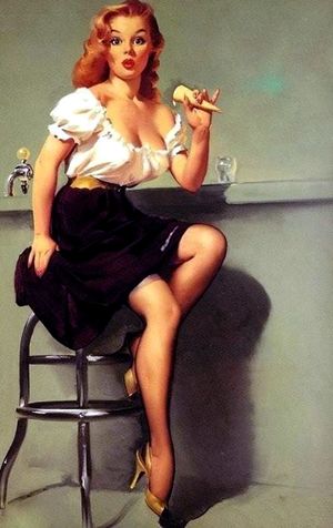 Vera at the ice cream parlor