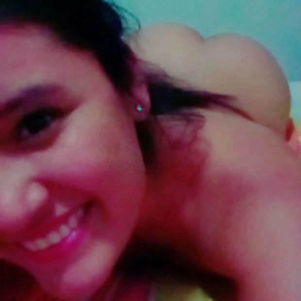 Cute Latina Teen Vanesa Ugaz naked on bed with nice ass