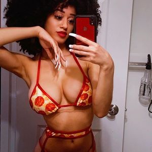 Stormi Maya in a Pizza bikini