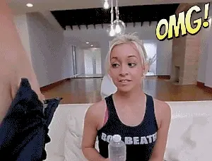 She is shocked by Sean lawless's huge thick juicy cock