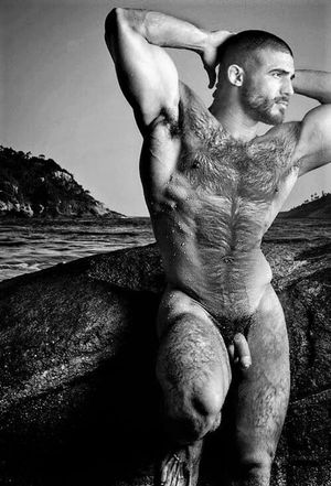 Male Mature Physique Beefcake Cute Athletic Vintage Photo image 1