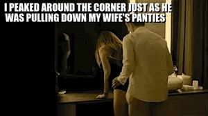 She said “hurry up , he can’t find out.”