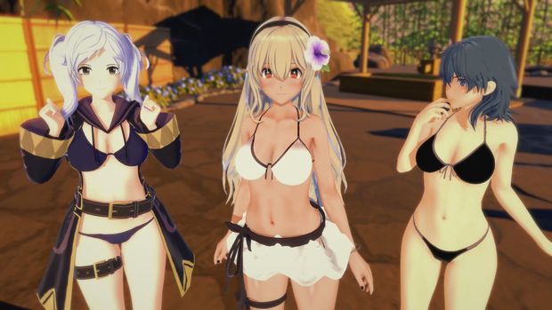 Fire Emblem - Footjob party - Corrin x Robin x Byleth - Hentai