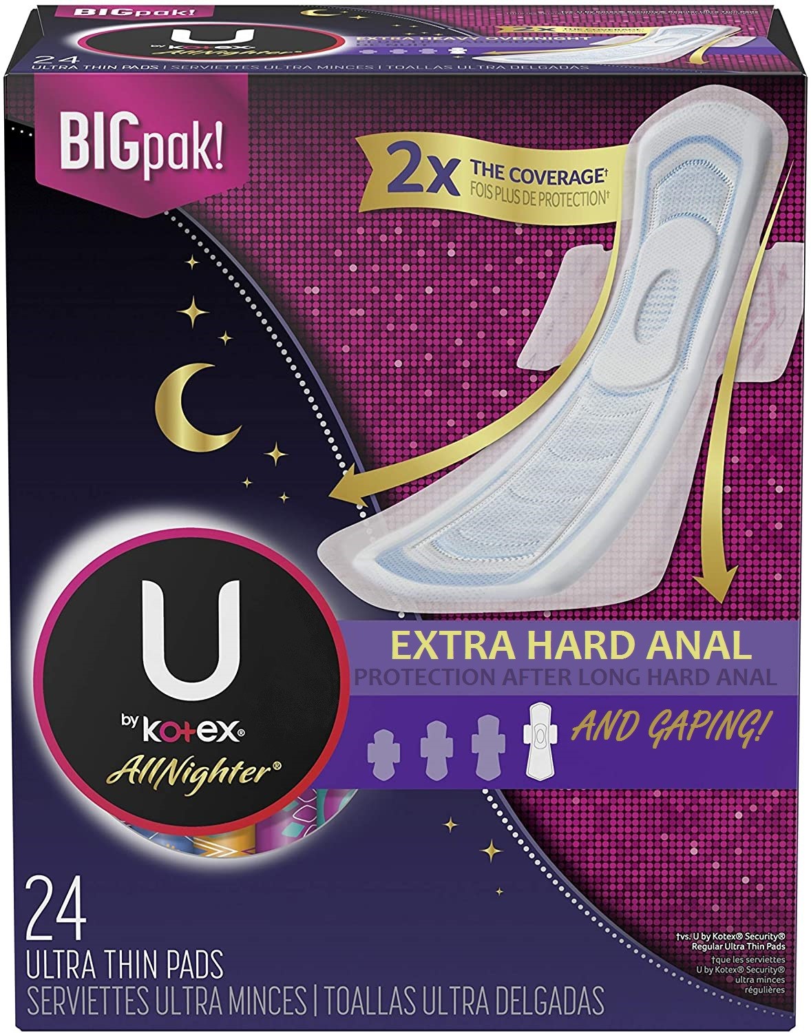 New Kotex U after anal protection