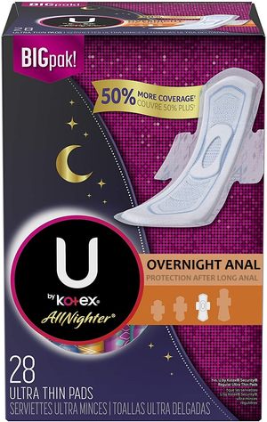 New Kotex U after anal protection