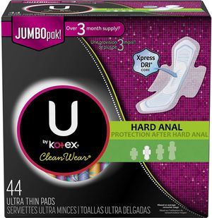 New Kotex U after anal protection