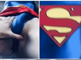 Super bulge, super boobs, super babe - SUPERGRRL!
