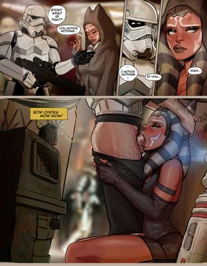 Ahsoka fucked in the mouth hard