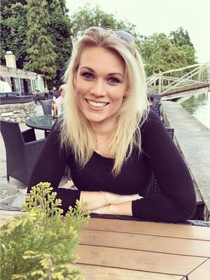 Attractive blonde chick