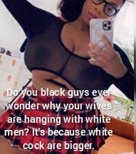 Ebony for white cock