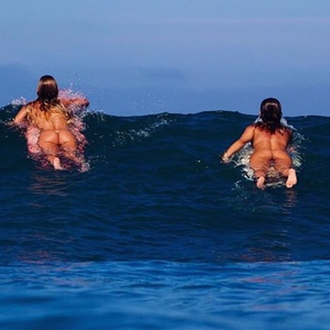 Mis A and K surfing naded in california