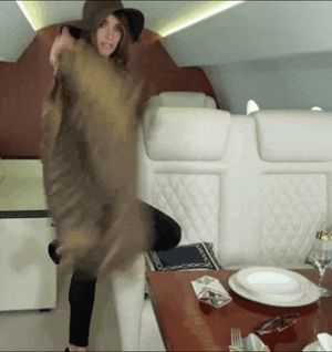 Luxurious woman sucks cock and fucks on board a private jet _a01