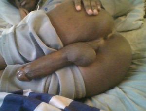 Big ebony femboy cock