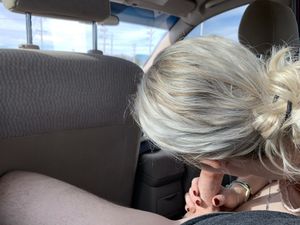 Getting some protein in the backseat