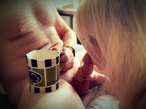 Best way to wake up, coffee and a blowjob