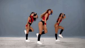 Shakira doing exercise