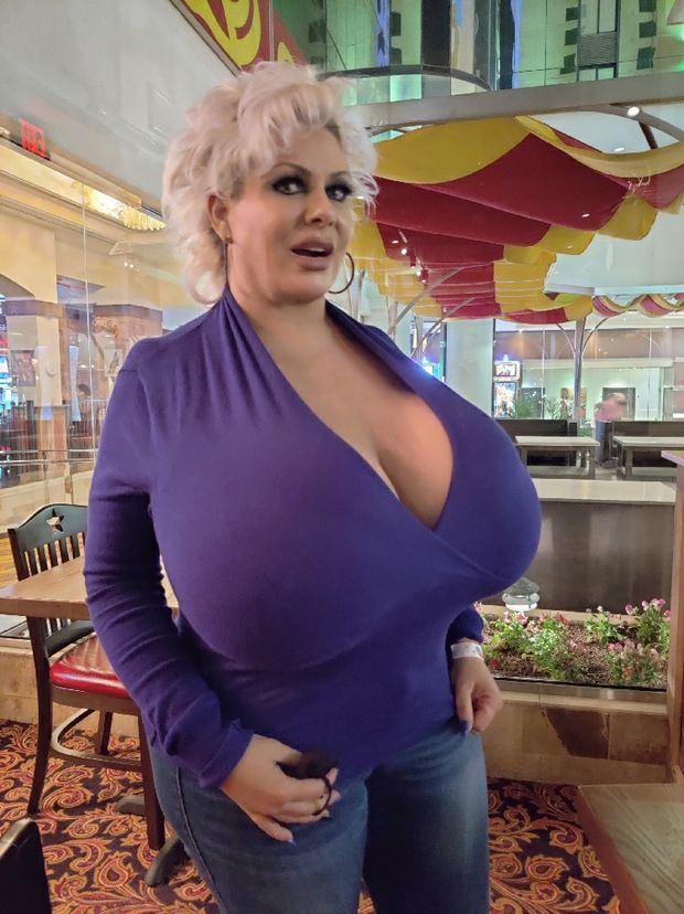 Fake tit pornstar at New Years Eve dinner on Dec. 31 2020