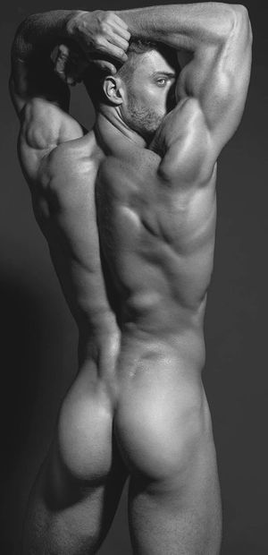 attractive sensual male model