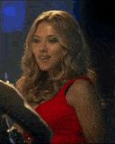 Sexy Scarlett Johansson Red Dress