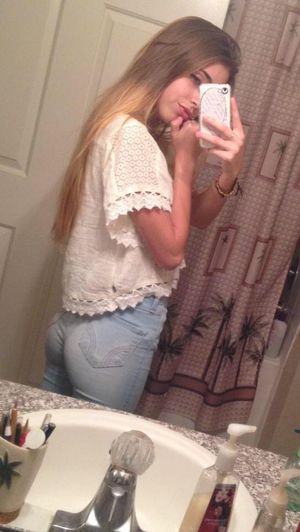 My girlfriend's cute little butt