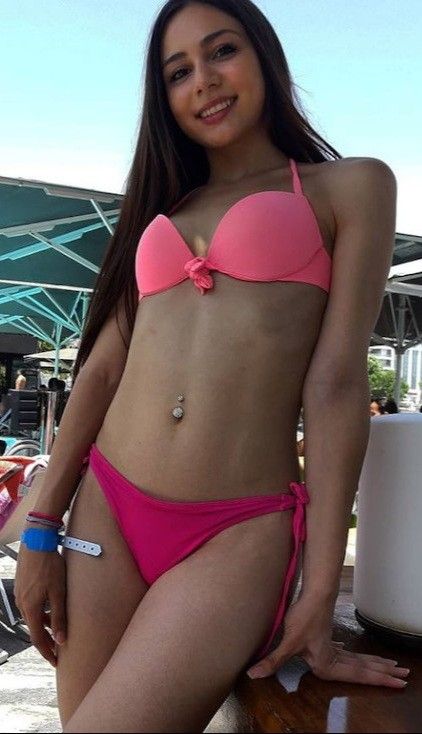 Cute bikini teen
