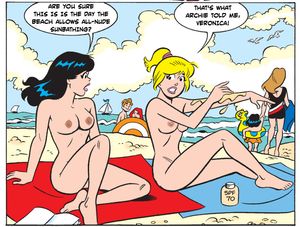 Veronica and Betty at the beach