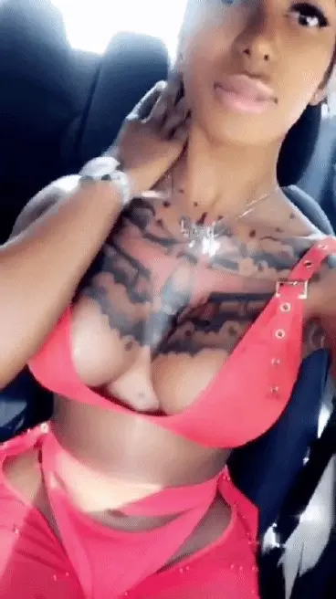 Big Black TGirl Titties