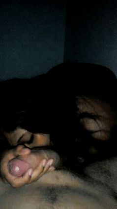 Teen Latina Jackie Agudelo sucking cock and balls