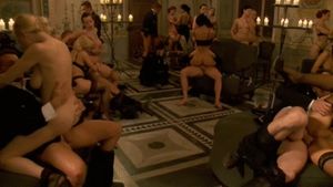 Sabrina rides cock at a witch's orgy.