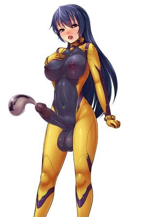 Futanari Spontaneously Fills Her Condom