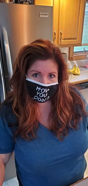 My new mask How You Doin?