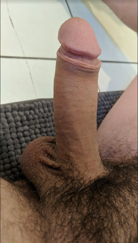 Morning wood before shower