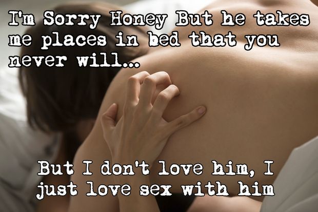 Her bull takes her places you never will cucky
