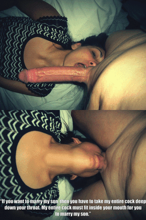 It took a few tries but your fiancée eventually was able to fit your dad’s entire cock inside her mouth and deep down her throat.