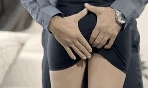 saying hi to the new office lady