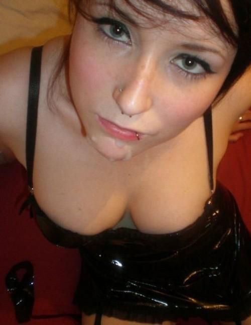 Pretty busty and cumcovered