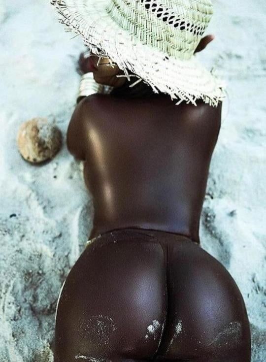 Very dark bum.