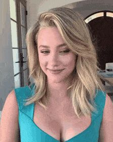 Lili Reinhart Smiling & Cleveage