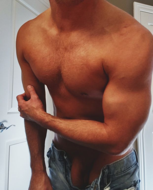 Summer tan, cock peek